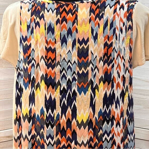 3/$25 Anthropologie Maeve Grafica Silk Top S - Picture 11 of 12